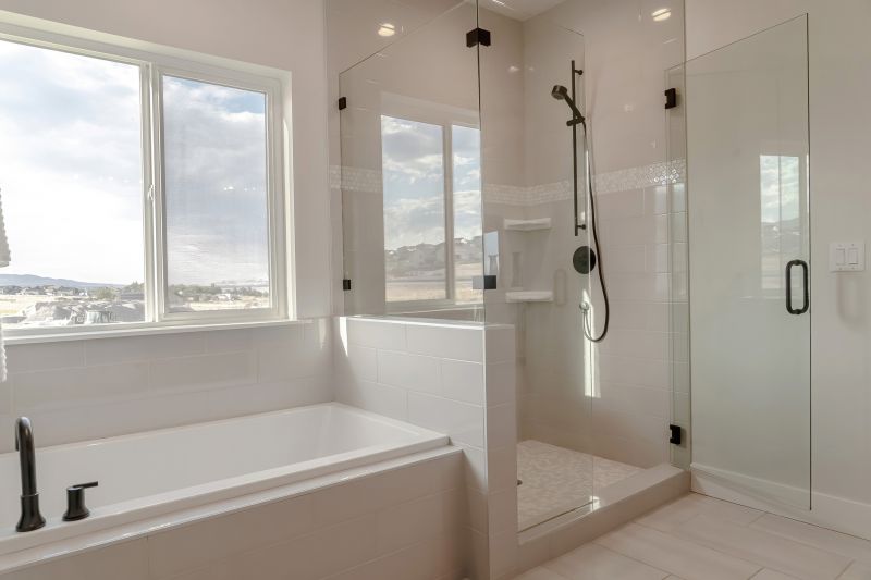 Stylish Bathroom with New Bathtub